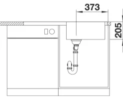 Spüle Blanco CLASSIMO XL 6 S-IF 1000 x 500 mm edelstahl bürstfinish 525327 1 Spülbecken Mit Tropffläche Becken rechts