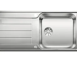 Spüle Blanco CLASSIMO XL 6 S-IF 1000 x 500 mm edelstahl bürstfinish 525327 1 Spülbecken Mit Tropffläche Becken rechts