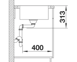 Spüle Blanco CLASSIMO XL 6 S-IF 1000 x 500 mm edelstahl bürstfinish 525327 1 Spülbecken Mit Tropffläche Becken rechts