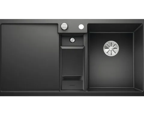 Spüle Blanco COLLECTIS 6 S 1000 x 510 mm anthrazit 523344 Becken rechts Mit Tropffläche Mit Restebecken