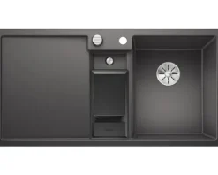 Spüle Blanco COLLECTIS 6 S 1000 x 510 mm felsgrau 523345 Becken rechts Mit Tropffläche Mit Restebecken