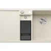 Spüle Blanco COLLECTIS 6 S 1000 x 510 mm softweiß 527058 1 Spülbecken Mit Tropffläche Becken rechts Mit Restebecken