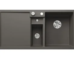 Spüle Blanco COLLECTIS 6 S 1000 x 510 mm vulkangrau 527241 1 Spülbecken Mit Tropffläche Becken rechts Mit Restebecken