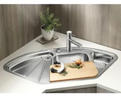 Spüle Blanco DELTA II-F 1056 x 575 mm edelstahl seidenglanz 523667