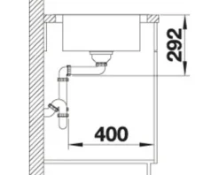 Spüle Blanco DINAS XL 6 S 1000 x 500 mm edelstahl bürstfinish 524255