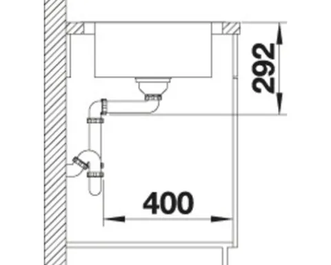 Spüle Blanco DINAS XL 6 S 1000 x 500 mm edelstahl bürstfinish 524255