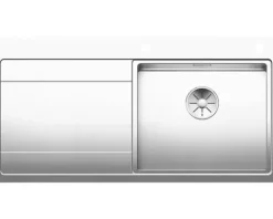 Spüle Blanco DIVON II 5 S-IF 1000 x 510 mm edelstahl seidenglanz 521660 1 Spülbecken Mit Tropffläche Becken rechts Flächenbündige Optik