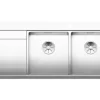 Spüle Blanco DIVON II 8 S-IF 1160 x 510 mm edelstahl seidenglanz 521665 2 Spülbecken Mit Tropffläche Becken rechts Flächenbündige Optik