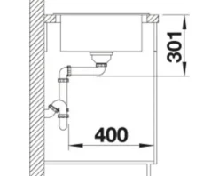 Spüle Blanco ELON XL 6 S 780 x 500 mm schwarz 525882