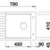 Spüle Blanco ELON XL 6 S 780 x 500 mm softweiß 527070