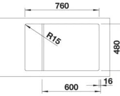 Spüle Blanco ELON XL 6 S 780 x 500 mm softweiß 527070