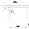 Spüle Blanco ELON XL 6 S 780 x 500 mm tartufo 524841
