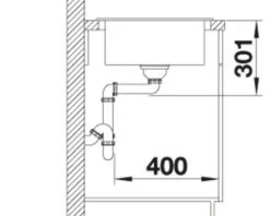 Spüle Blanco ELON XL 6 S 780 x 500 mm tartufo 524841