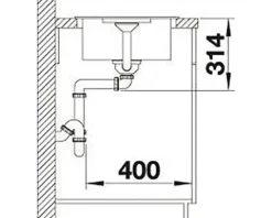Spüle Blanco FAVUM XL 6 S 860 x 435 mm cafe 524238