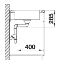 Spüle Blanco LANTOS II 6 S-IF 780 x 500 mm edelstahl 523140