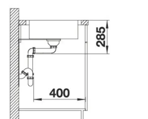 Spüle Blanco LANTOS II 6 S-IF 780 x 500 mm edelstahl 523140