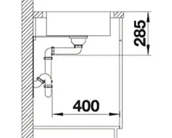 Spüle Blanco LANTOS II 6 S-IF 780 x 500 mm edelstahl 523140