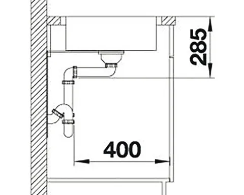 Spüle Blanco LANTOS II 6 S-IF 780 x 500 mm edelstahl 523140