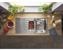 Spüle Blanco LANTOS II 6 S-IF 1000 x 500 mm edelstahl bürstfinish 526628