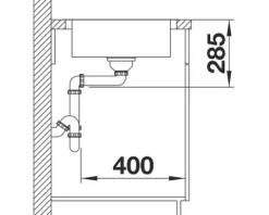 Spüle Blanco LANTOS XL 6 S-IF 1000 x 500 mm edelstahl bürstfinish 519709