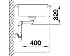 Spüle Blanco LEGRA 45 S 780 x 500 mm weiß 522203