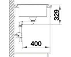 Spüle Blanco LEGRA XL 6 S 860 x 500 mm anthrazit 523326