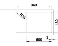 Spüle Blanco LEGRA XL 6 S 860 x 500 mm anthrazit 523326
