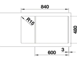 Spüle Blanco LEGRA XL 6 S 860 x 500 mm anthrazit 523326