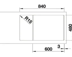 Spüle Blanco LEGRA XL 6 S 860 x 500 mm cafe 523331