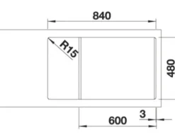 Spüle Blanco LEGRA XL 6 S 860 x 500 mm vulkangrau 527274