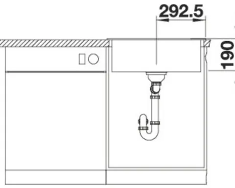 Spüle Blanco LEGRA 6 585 x 500 mm vulkangrau 527269