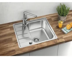Spüle Blanco LEMIS 45 S-IF Mini 605 x 500 mm edelstahl bürstfinish 525114