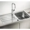 Spüle Blanco LEMIS 45 S-IF 860 x 500 mm edelstahl bürstfinish 523031