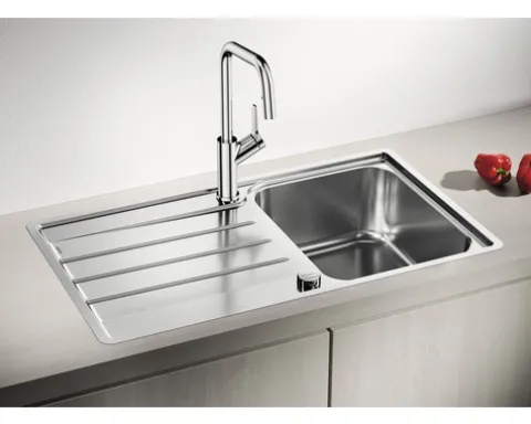 Spüle Blanco LEMIS 45 S-IF 860 x 500 mm edelstahl bürstfinish 523031