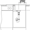 Spüle Blanco METRA 45 S Compact 680 x 500 mm softweiß 527102