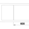 Spüle Blanco METRA 6 S-F 990 x 490 mm anthrazit 519113 1 Spülbecken Mit Tropffläche Mit Restebecken Becken rechts
