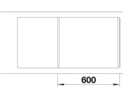 Spüle Blanco METRA 6 S-F 990 x 490 mm anthrazit 519113 1 Spülbecken Mit Tropffläche Mit Restebecken Becken rechts