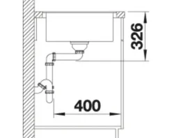 Spüle Blanco METRA 5 S-F 850 x 490 mm anthrazit 519097