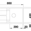 Spüle Blanco METRA 5 S-F 850 x 490 mm felsgrau 519102