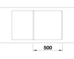 Spüle Blanco METRA 5 S-F 850 x 490 mm felsgrau 519102