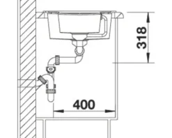 Spüle Blanco METRA 6 S 1000 x 500 mm anthrazit 513053