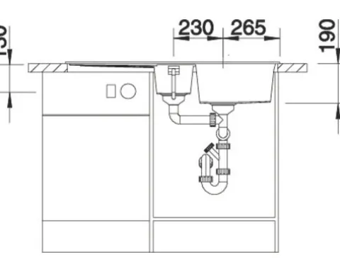 Spüle Blanco METRA 6 S 1000 x 500 mm anthrazit 513053