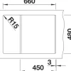 Spüle Blanco METRA 45 S 680 x 500 mm anthrazit 519572