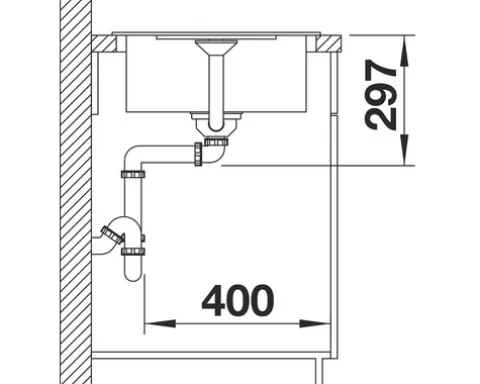 Spüle Blanco METRA 45 S 680 x 500 mm anthrazit 519572