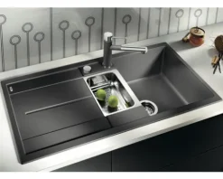 Spüle Blanco METRA 6 S 1000 x 500 mm schwarz 525926