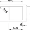 Spüle Blanco METRA 5 S 860 x 500 mm weiß 513037