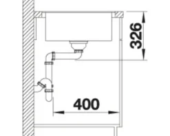Spüle Blanco METRA XL-S-F 990 x 490 mm anthrazit 519150