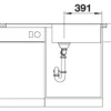 Spüle Blanco METRA XL 6 S-F 990 x 490 mm vulkangrau 527308
