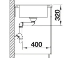 Spüle Blanco METRA XL 6 S-F 990 x 490 mm vulkangrau 527308