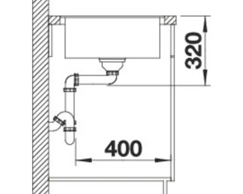Spüle Blanco METRA XL 6 S-F 990 x 490 mm vulkangrau 527308
